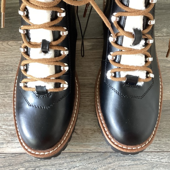 CLOSEOUT \A New Day\ NWT Black Boots with Faux Fur - Picture 5 of 14